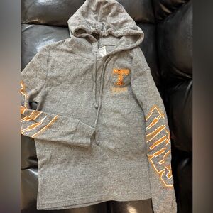 PINK Victoria's Secret TN Vols Tennessee Gray Hoodie Sequin T Rare